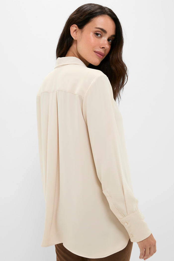 Sandshell Celest Drapey Button Down