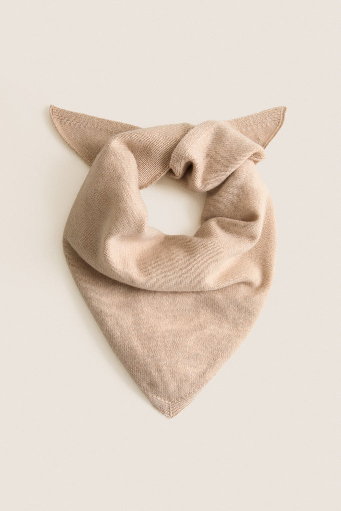 Sandstone Cashmere Triangle Scarf