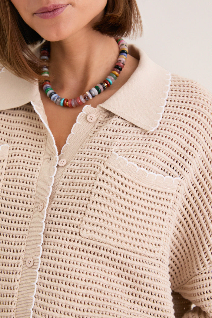 Sandstone Crochet Somerset Jacket