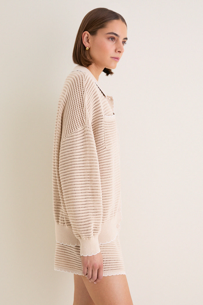 Sandstone Crochet Somerset Jacket