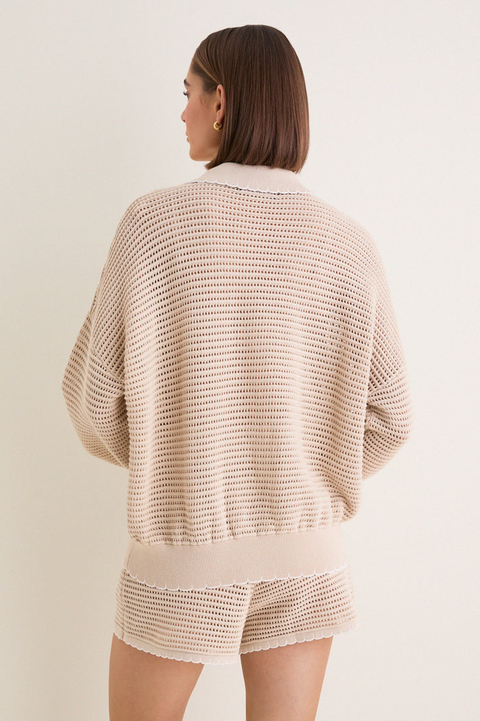 Sandstone Crochet Somerset Jacket