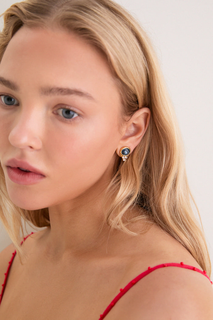 Sapphire BonBon Studs
