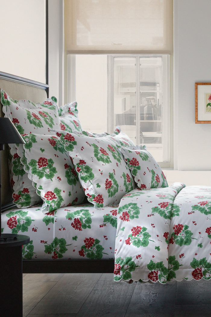 Scarlet Geranium Sham