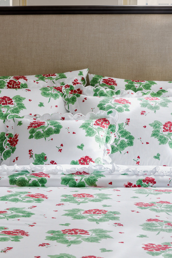 Scarlet Geranium Sham