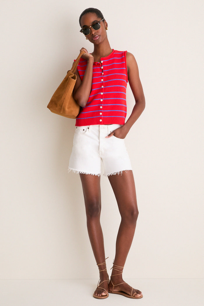 Scarlett and Cobalt Taylor Striped Sweater Vest