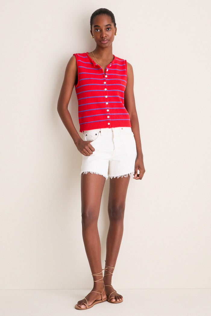 Scarlett and Cobalt Taylor Striped Sweater Vest