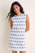 Sea Glass Crochet Evelyn Shift Dress