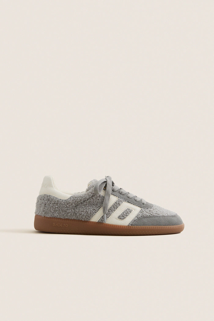 Sea White Teddy Sneakers