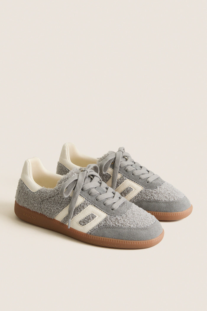 Sea White Teddy Sneakers