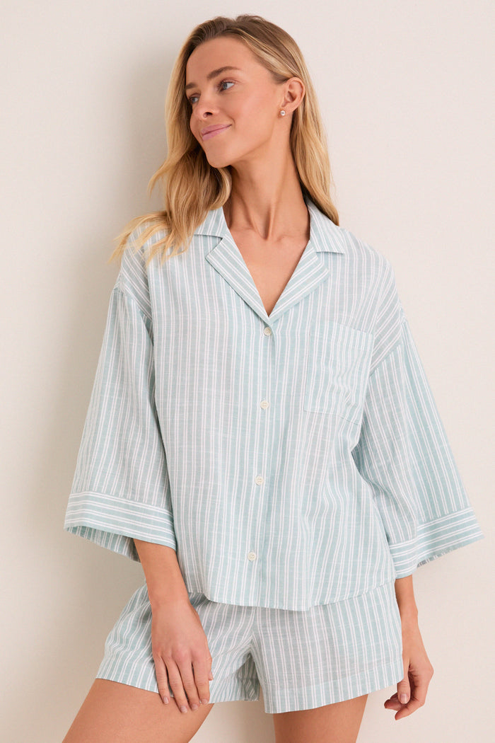 Seagrass Regatta Stripe Nautico Relaxed Short PJ Set