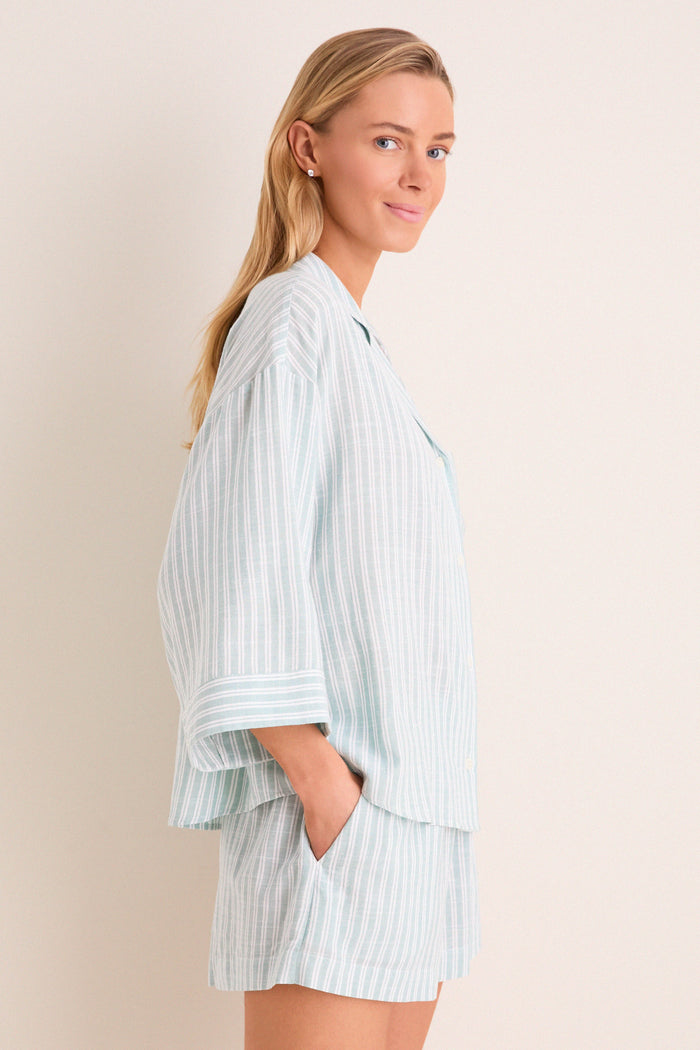 Seagrass Regatta Stripe Nautico Relaxed Short PJ Set