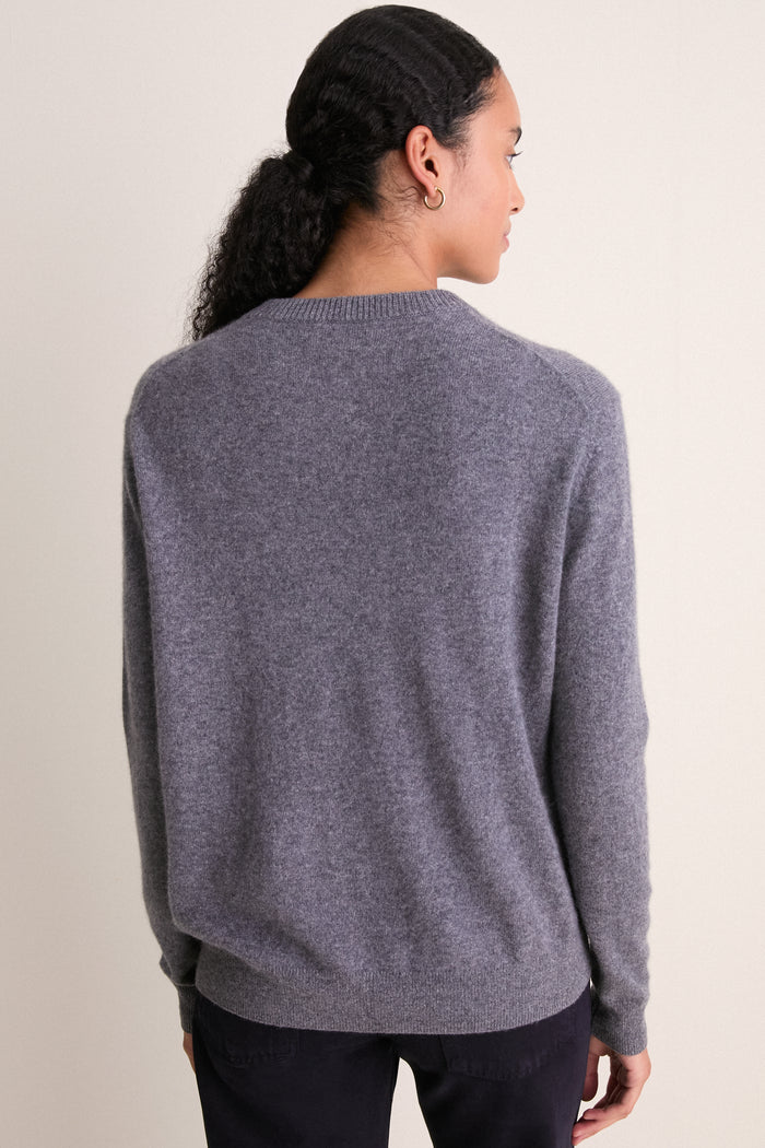 Shadow Gray Cashmere Pippa Cardigan