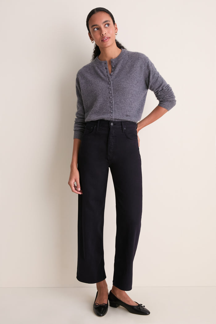 Shadow Gray Cashmere Pippa Cardigan