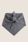 Shadow Gray Cashmere Triangle Scarf