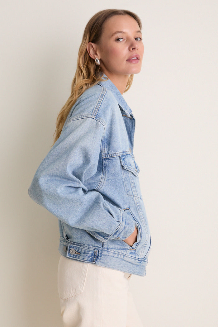 She Knew '90s Trucker Jacket
