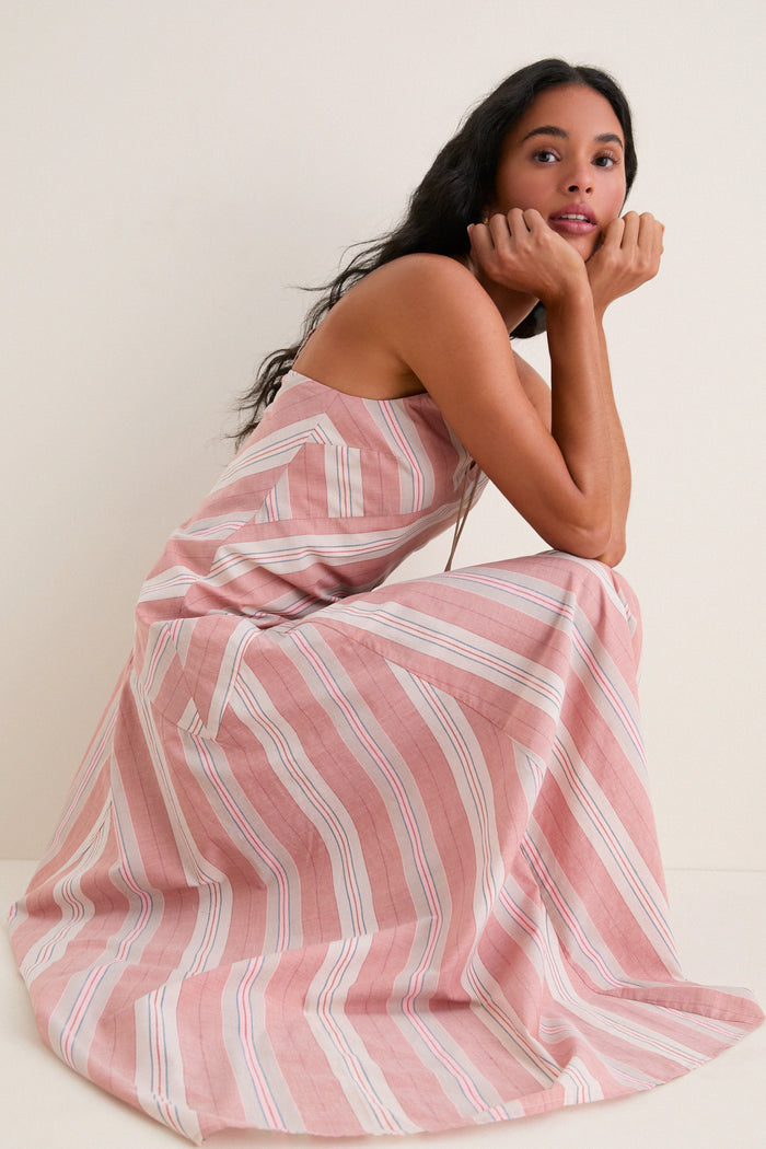 Sicilian Stripe Florentia Maxi Dress