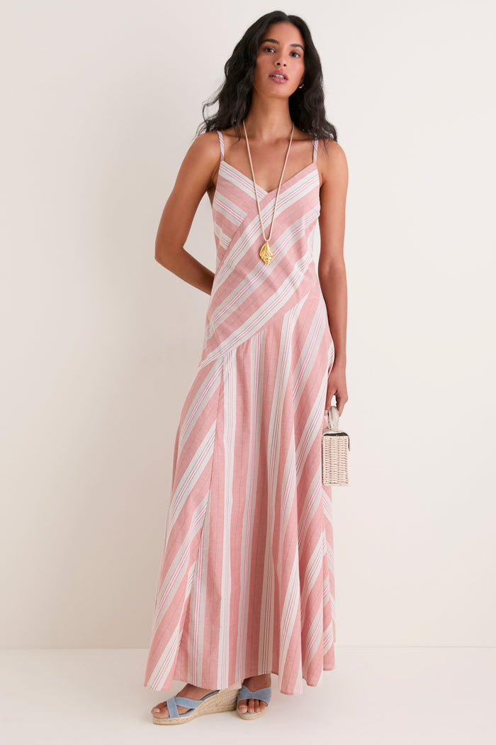 Sicilian Stripe Florentia Maxi Dress