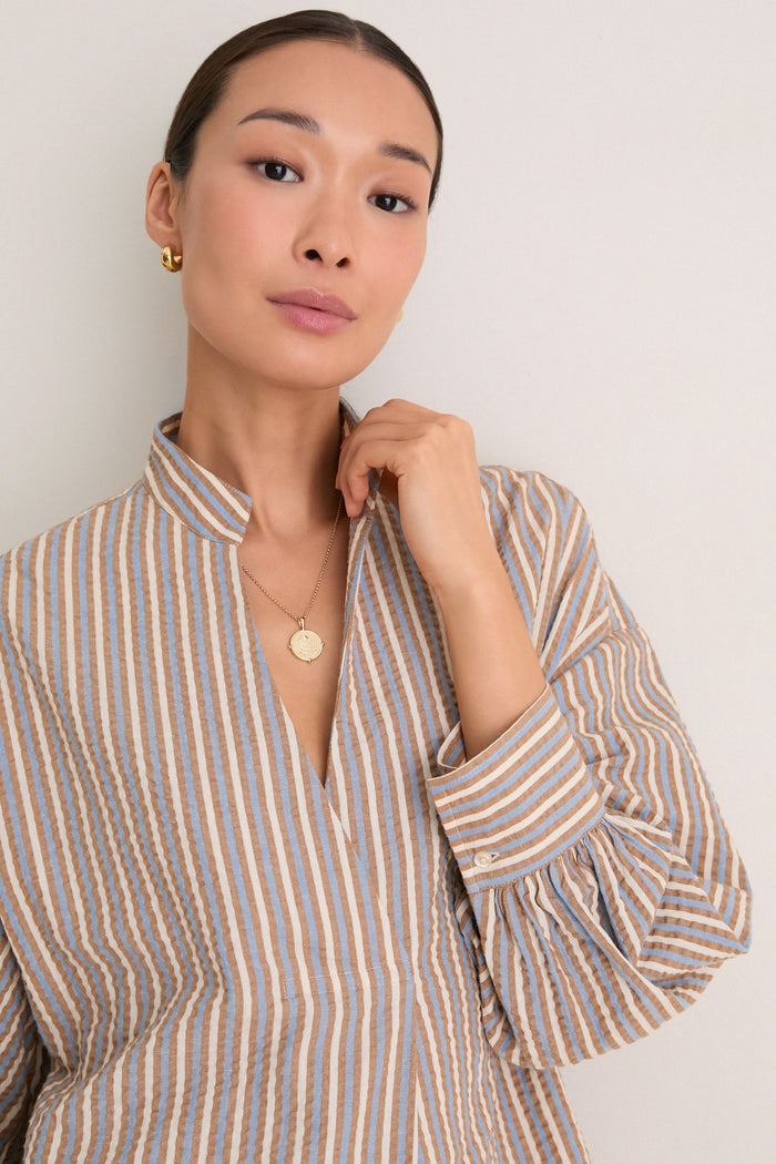 Siena Cotton Stripe Mia Dress