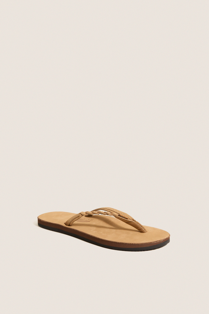 Sierra Brown Flirty Braidy Flip Flops