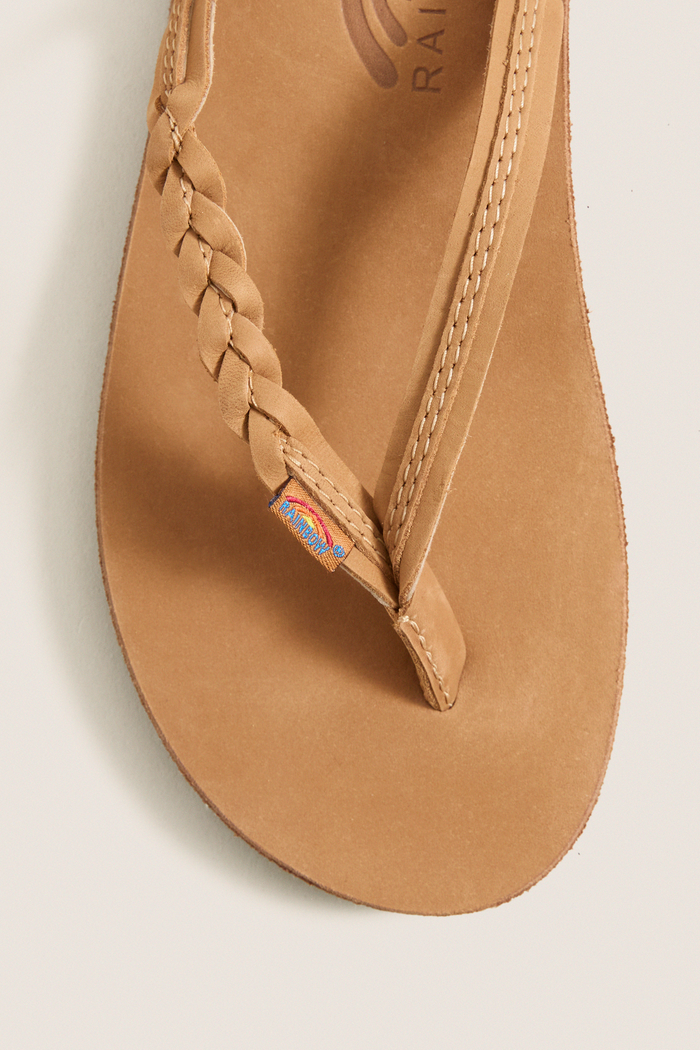 Sierra Brown Flirty Braidy Flip Flops