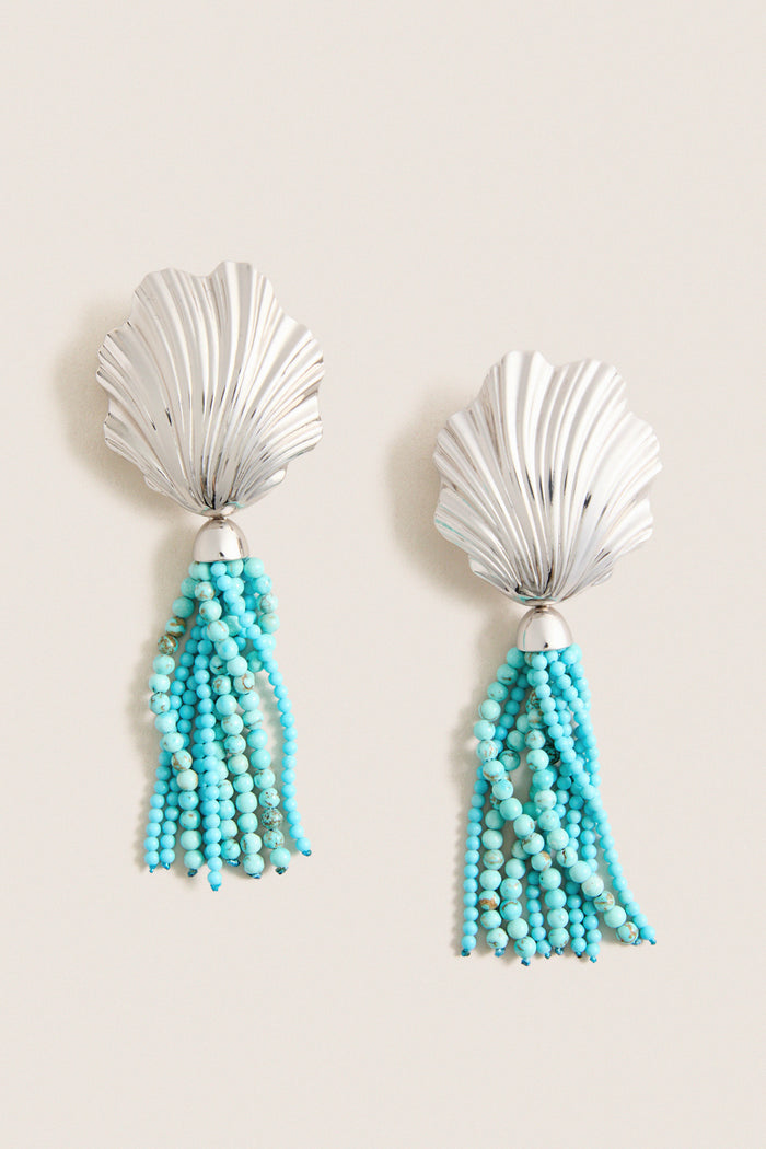 Silver and Turquoise Aria Earrings