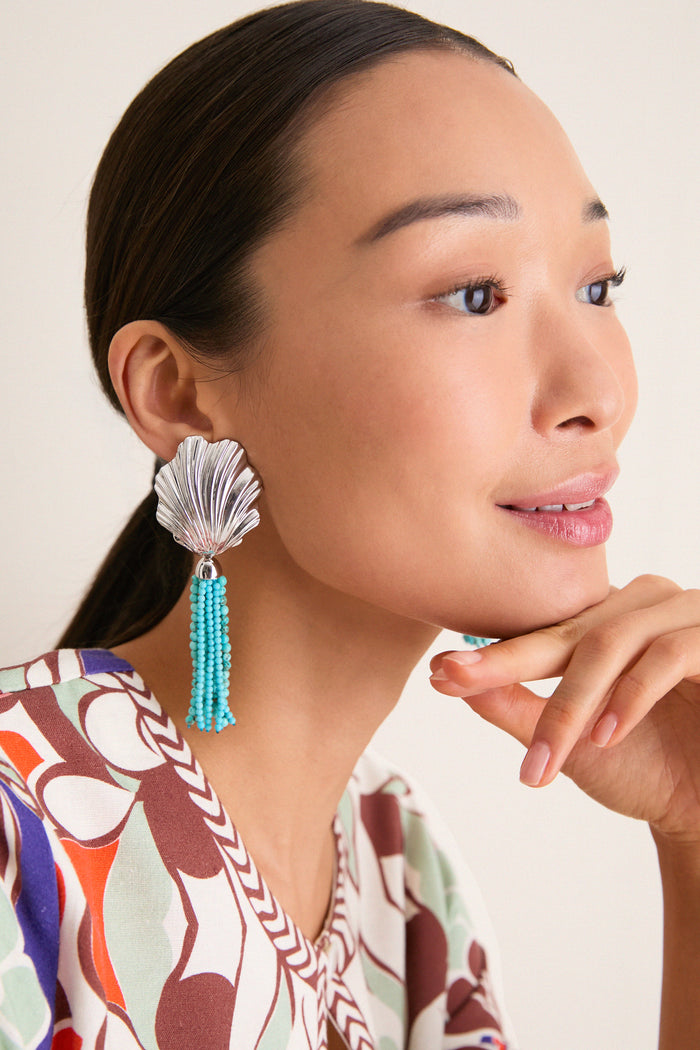 Silver and Turquoise Aria Earrings