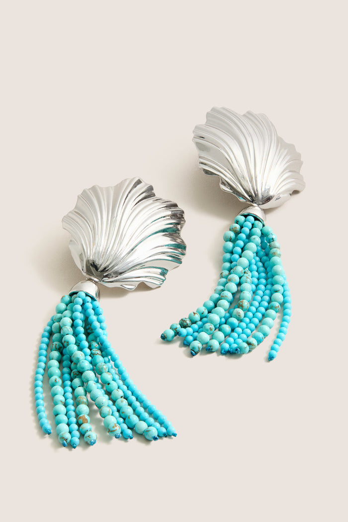 Silver and Turquoise Aria Earrings