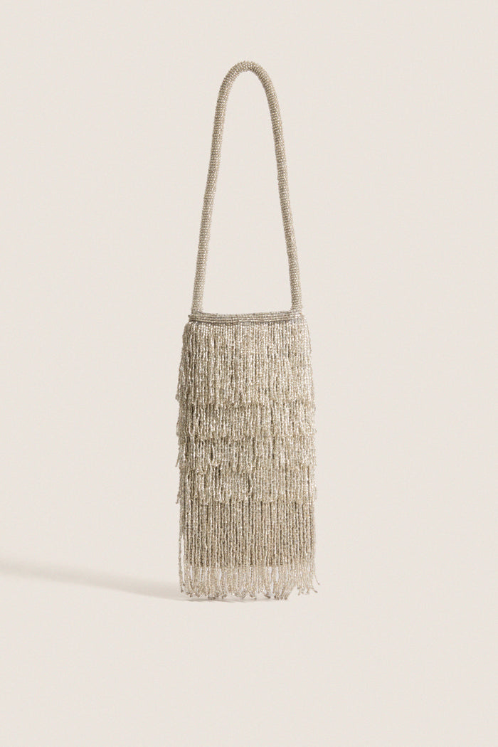 Silver Beaded Josephine Mini Bag