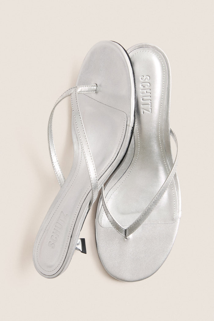 Silver Carolyn Heels