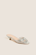 Silver Metallic Dixie Kitten Heels