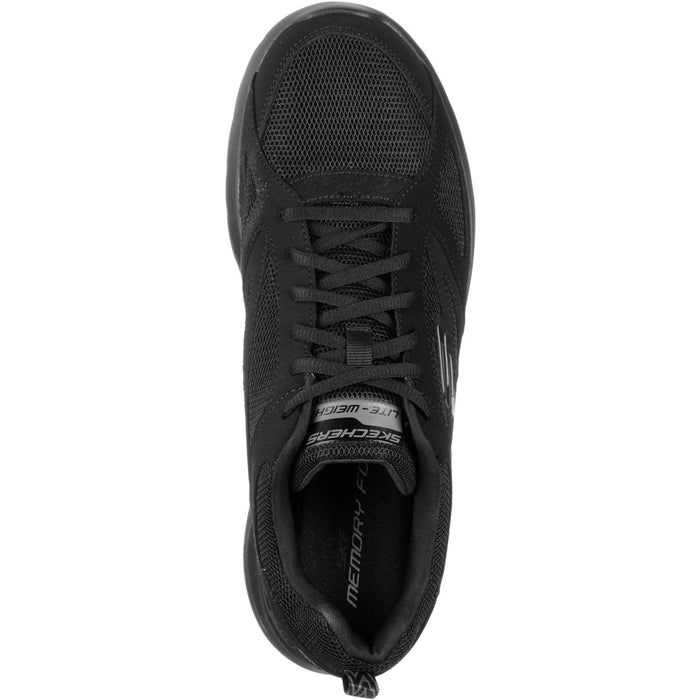 Skechers Mens Dynamight 2.0 Lace Up Memory Foam Trainer Black