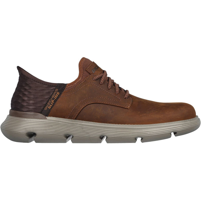 Skechers Mens Garza Gervin Shoes Dark Brown