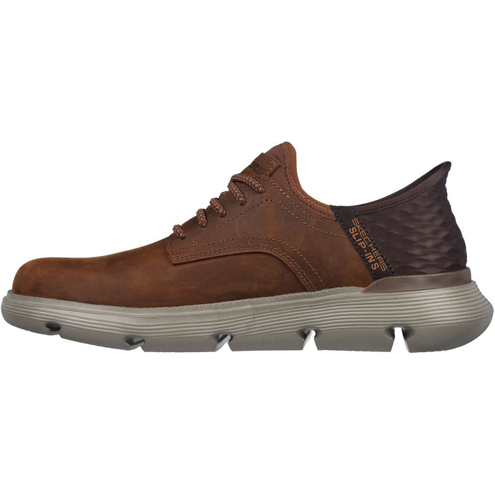 Skechers Mens Garza Gervin Shoes Dark Brown