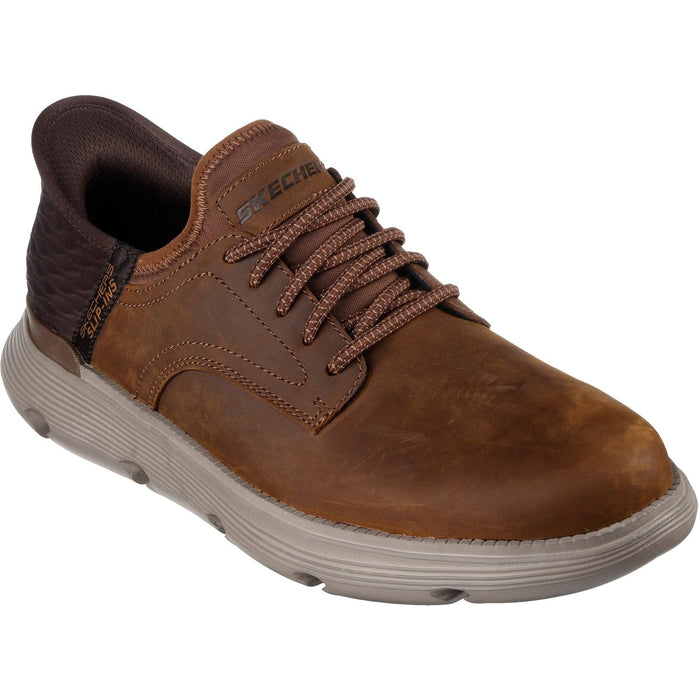 Skechers Mens Garza Gervin Shoes Dark Brown