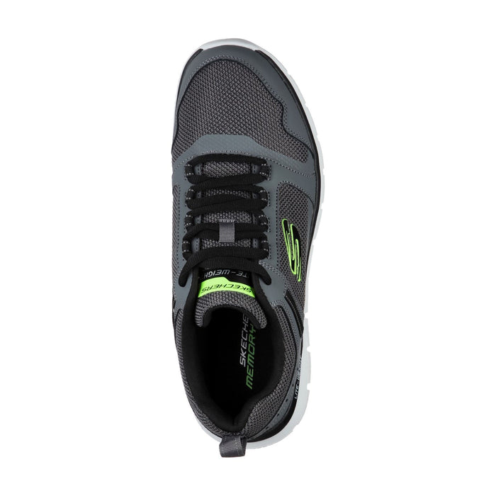 Skechers Mens Track Knockhill Shoes Charcoal/Black