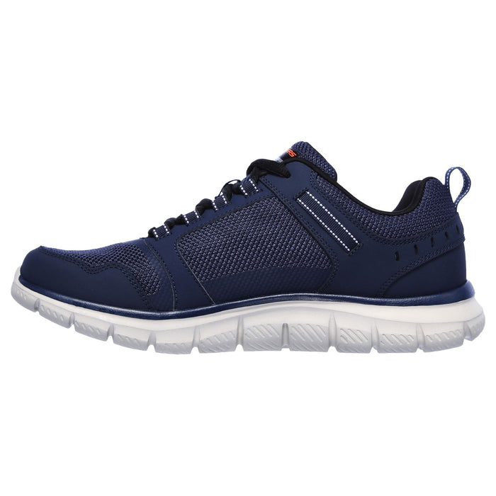 Skechers Mens Track Knockhill Shoes Navy/Orange