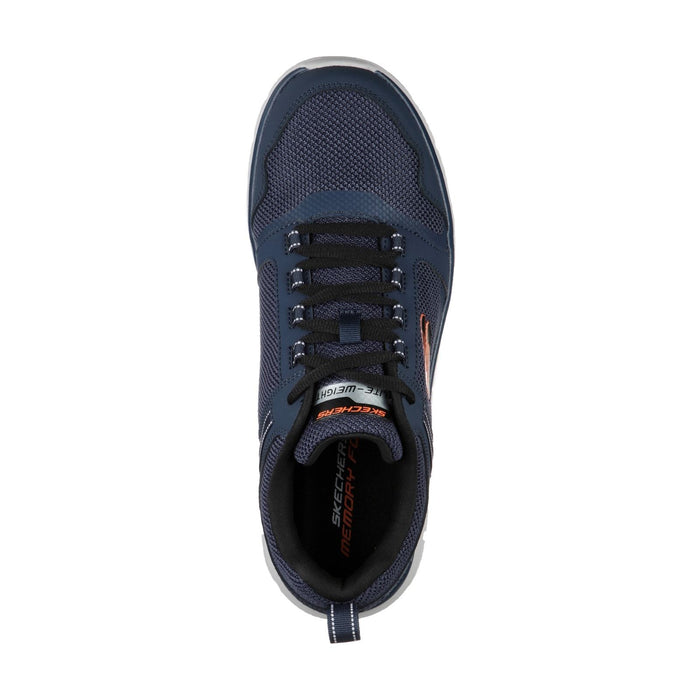Skechers Mens Track Knockhill Shoes Navy/Orange