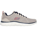 Skechers Mens Track Leshur Shoes Taupe/Navy