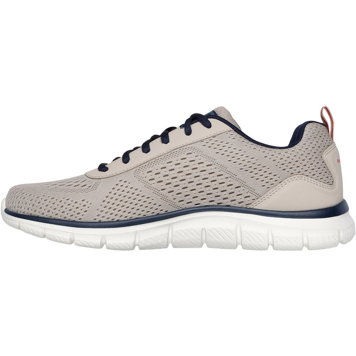 Skechers Mens Track Leshur Shoes Taupe/Navy