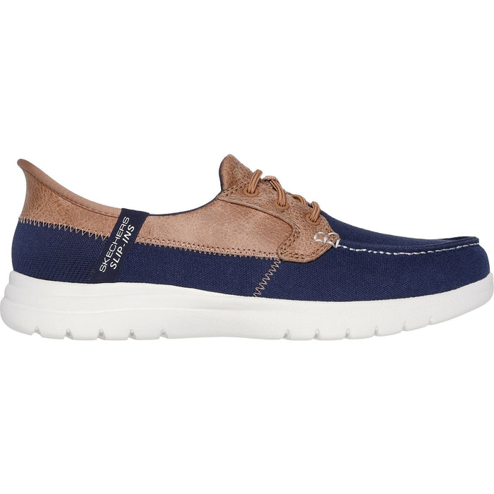 Skechers Womens Palmilla Boat Shoe Navy