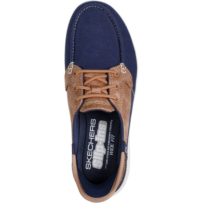 Skechers Womens Palmilla Boat Shoe Navy