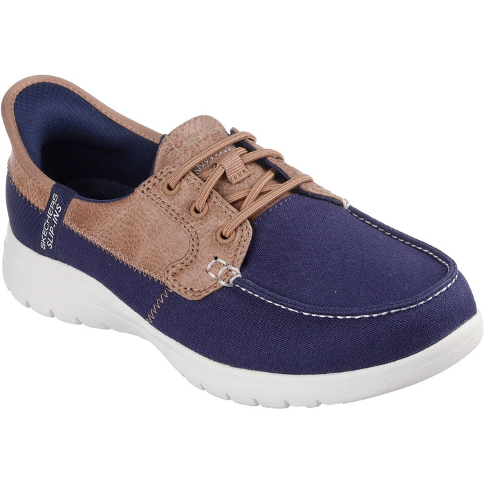 Skechers Womens Palmilla Boat Shoe Navy