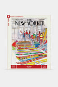 A New York Puzzle Company jigsaw featuring a charming winter resort scene—perfect for ski lovers.