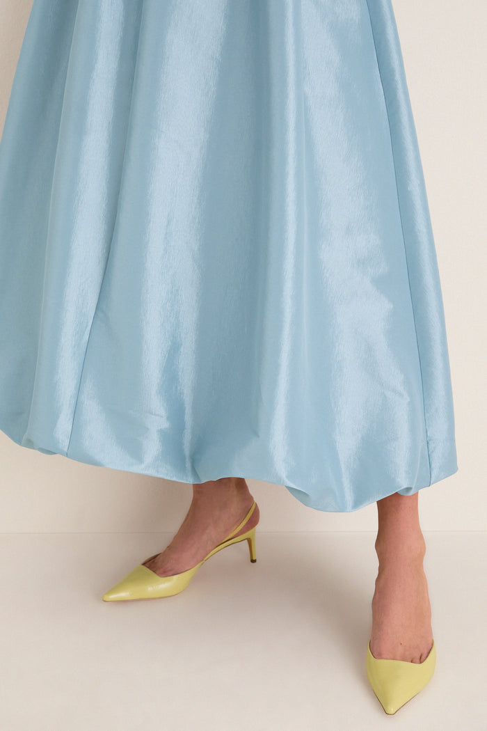 Sky Blue Taffeta Cynthia Bubble Skirt