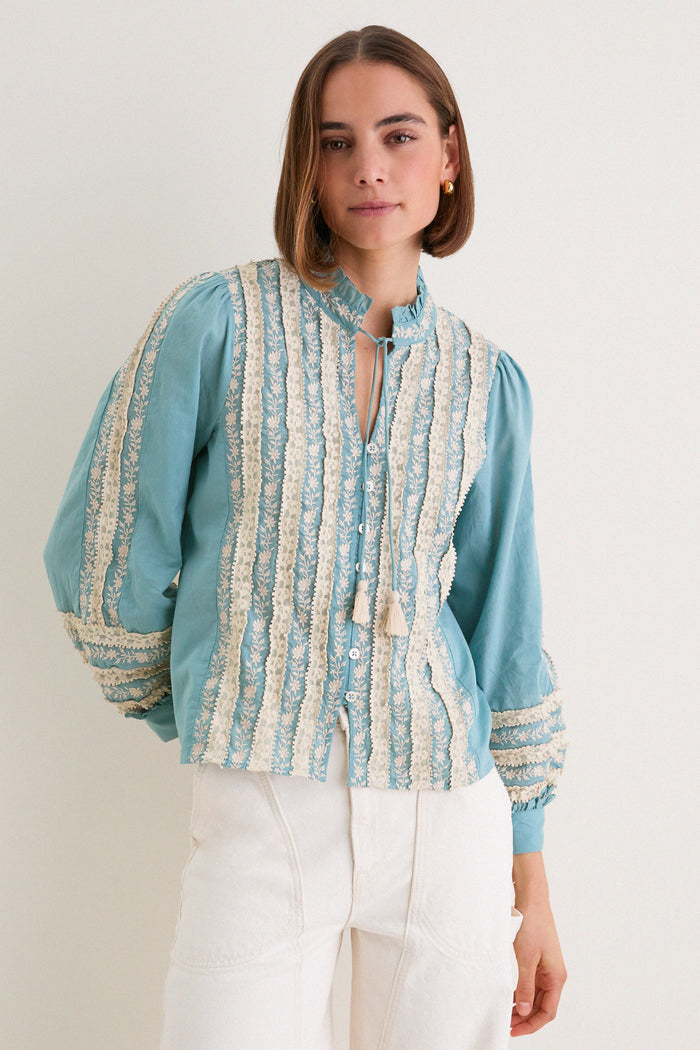 Sky Kirsten Print Long Sleeve Top