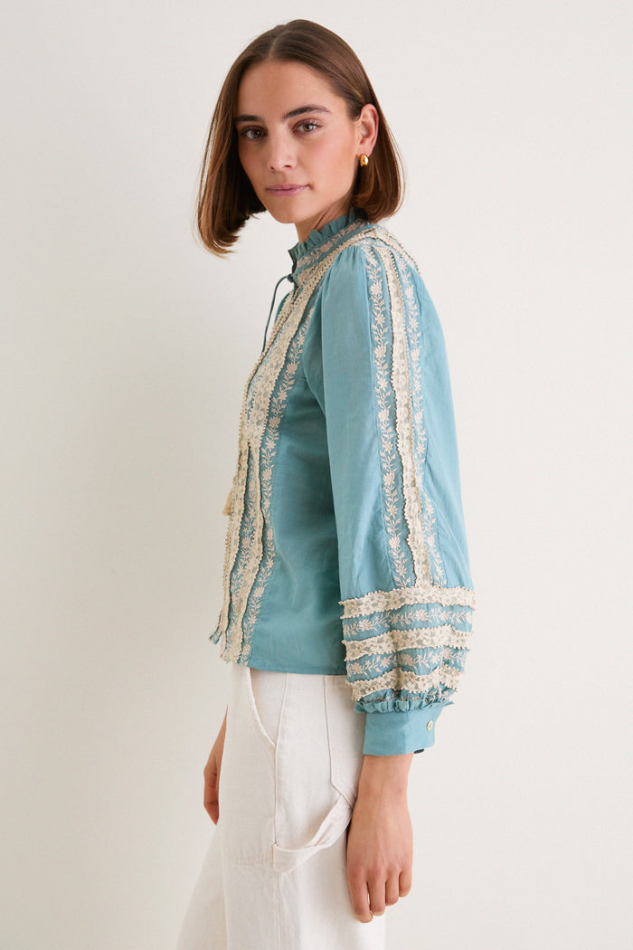 Sky Kirsten Print Long Sleeve Top
