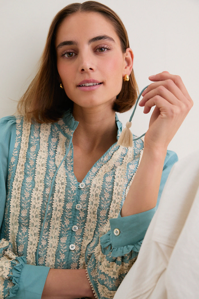 Sky Kirsten Print Long Sleeve Top