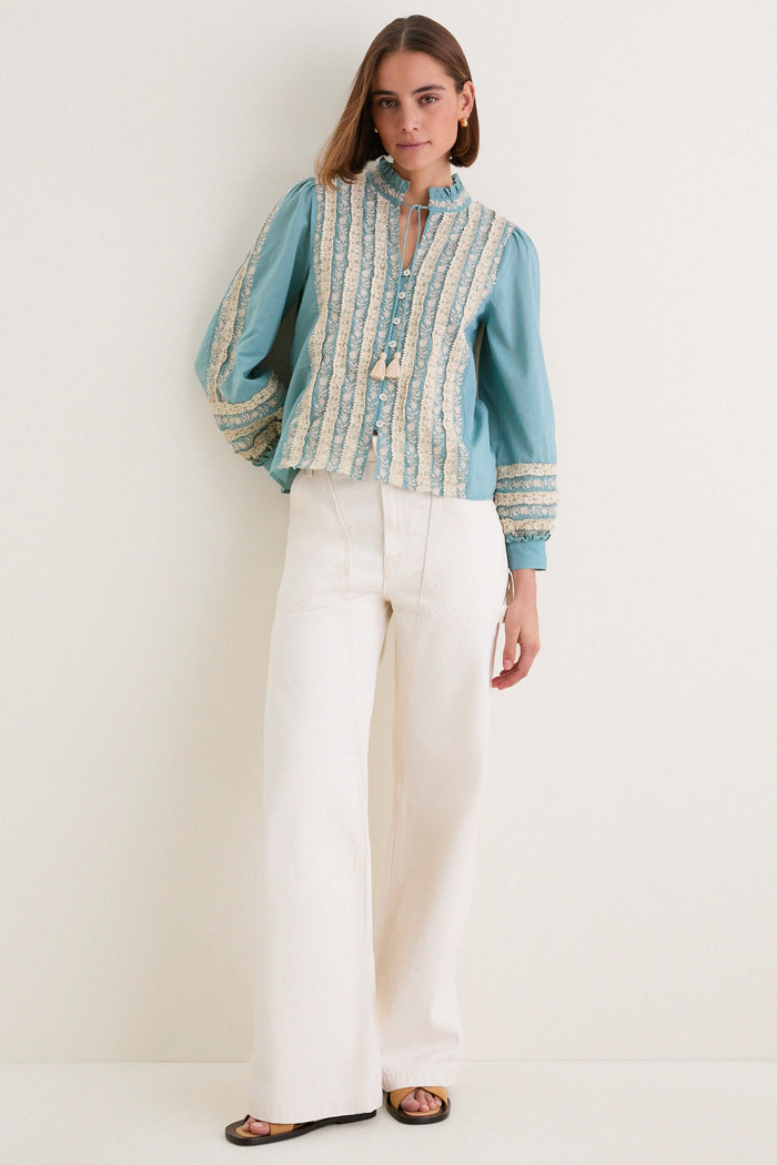 Sky Kirsten Print Long Sleeve Top