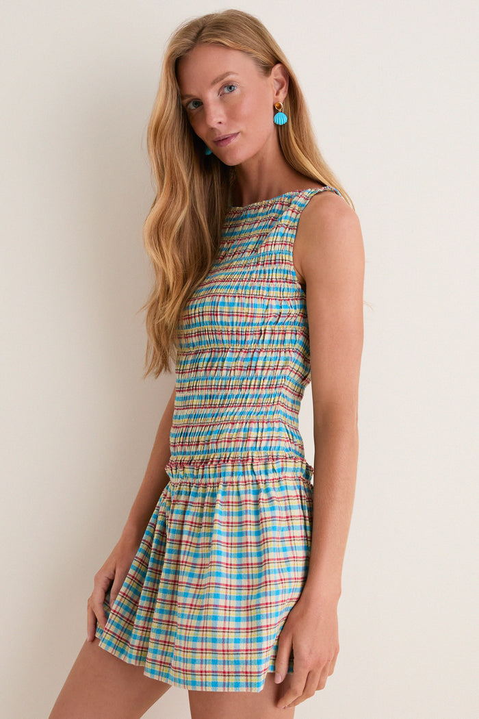 Sofia Check Gala Mini Dress