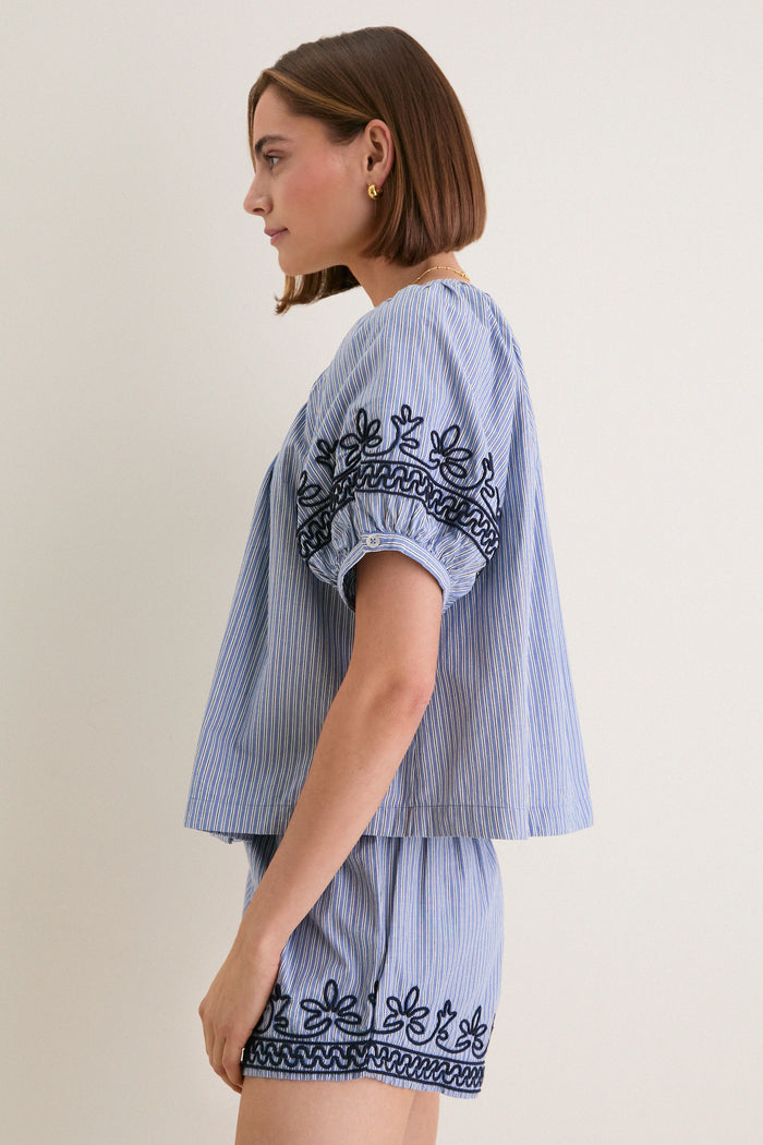 Soutache Embroidered Tully Top